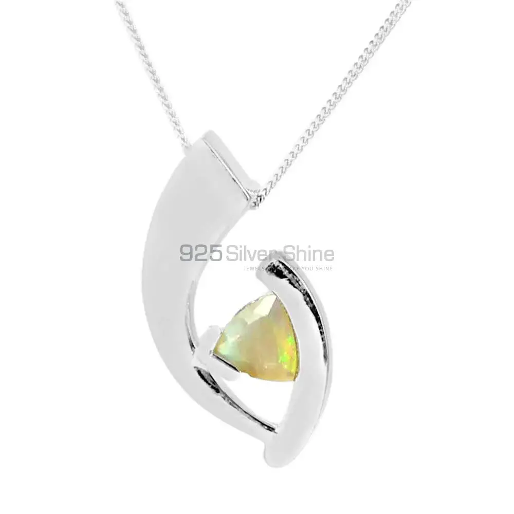 925 Solid Silver Pendants In Opal Gemstone Jewelry 925SP224-6