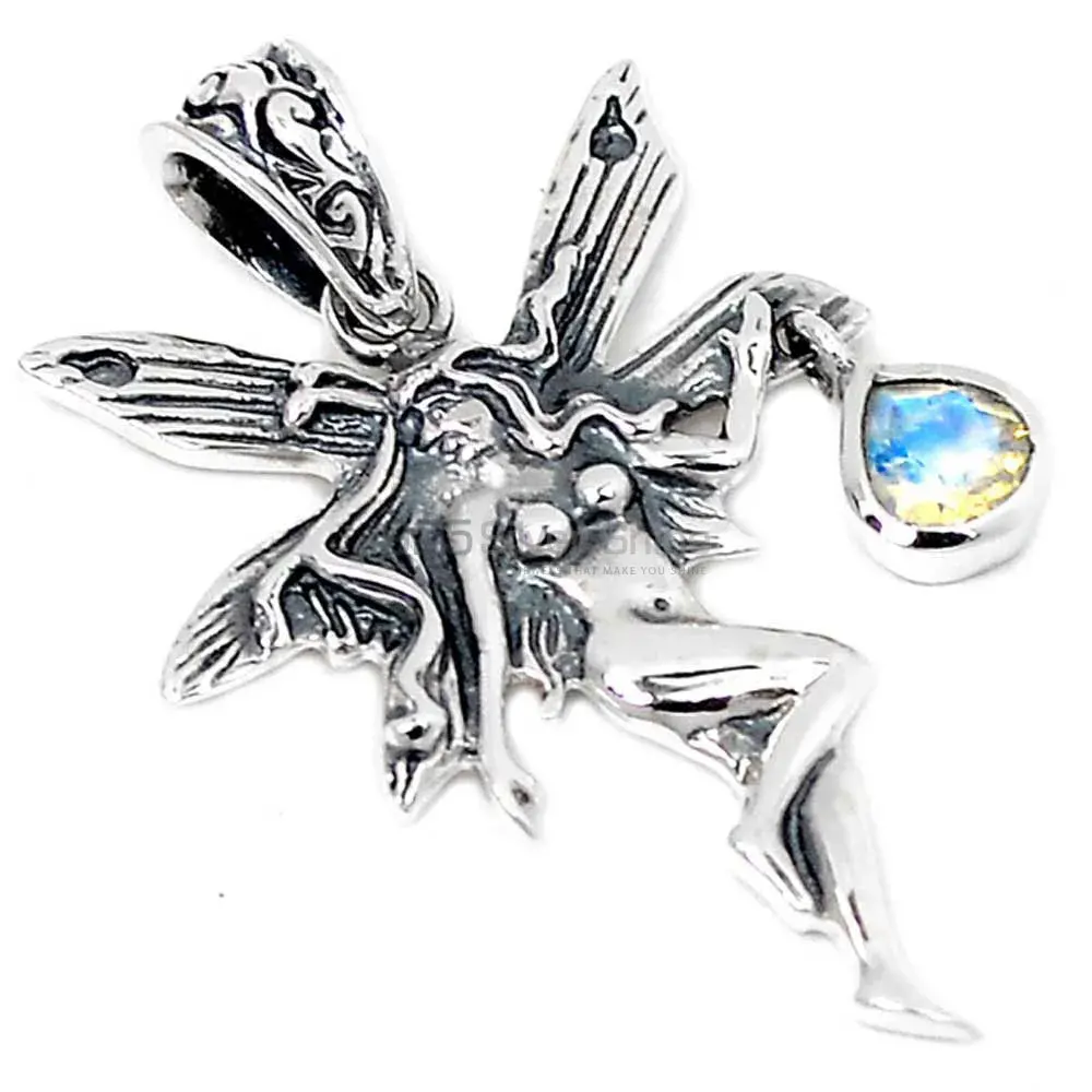 Wholesale 925 Solid Silver Pendants Exporters In Rainbow Gemstone Jewelry 925SSP345-5