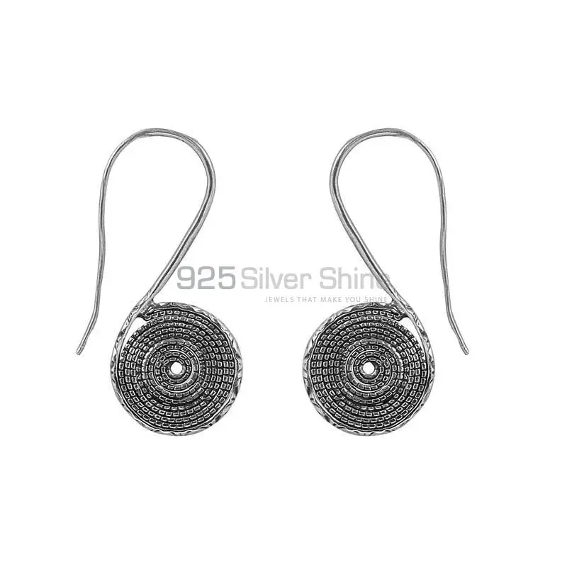 Wholesale 925 Sterling Plain Silver Earring Jewelry 925SE148