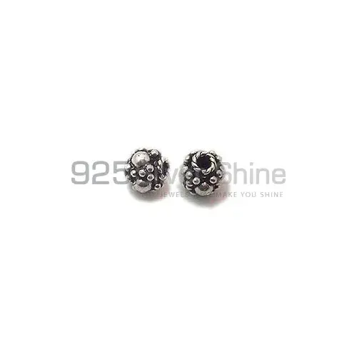 Wholesale 925 Sterling Silver 6.8x7.1mm Round Carved Beads. Sold Per Package of 10-925SCB109