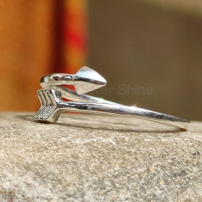 customizable 925 Sterling Silver engagement Arrow Adjustable ring