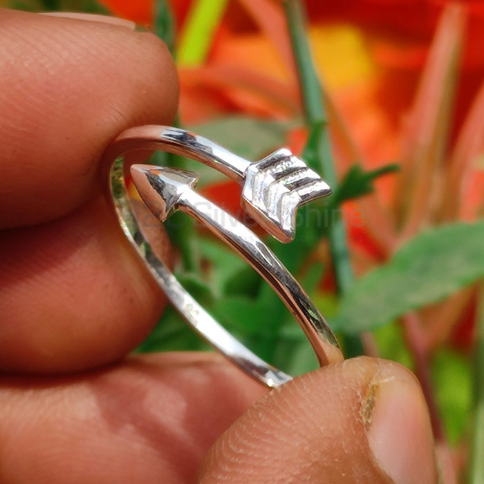 Wholesale 925 Sterling Silver Arrow Adjustable Ring SSR77_1