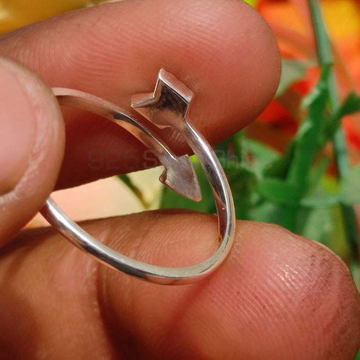 925 Sterling Silver Arrow Adjustable Ring SSR77_2