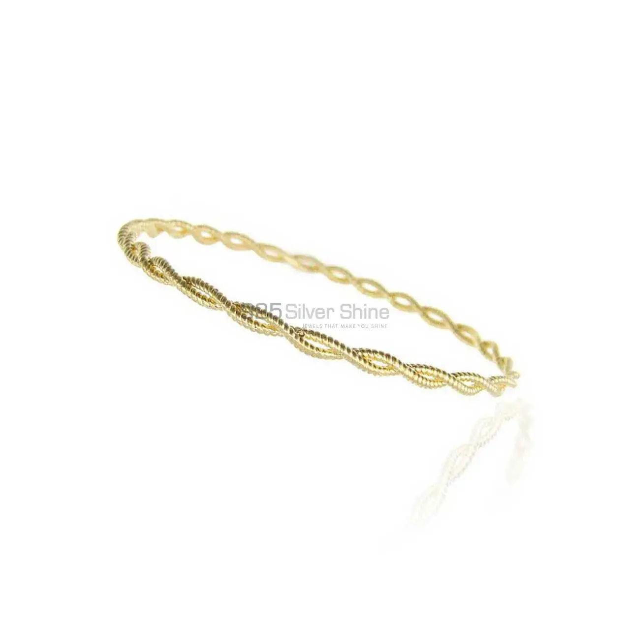 Wholesale 925 Sterling Silver Bracelets In Gold Plated 925SSB4_0