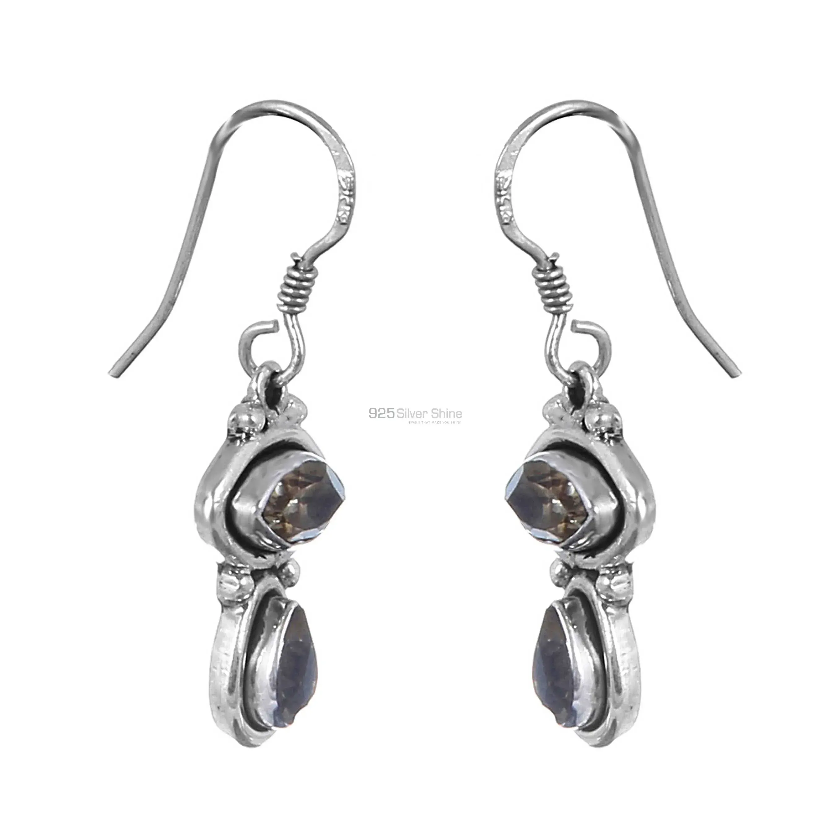 Wholesale 925 Sterling Silver Earrings In Citrine Gemstone 925SE156_0