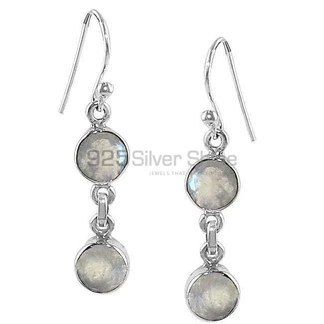 Wholesale 925 Sterling Silver Earrings In Genuine Labradorite Gemstone 925SE1337