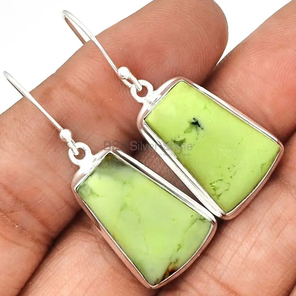 925 Sterling Silver Earrings In Natural Agate Gemstone 925SE2269_1