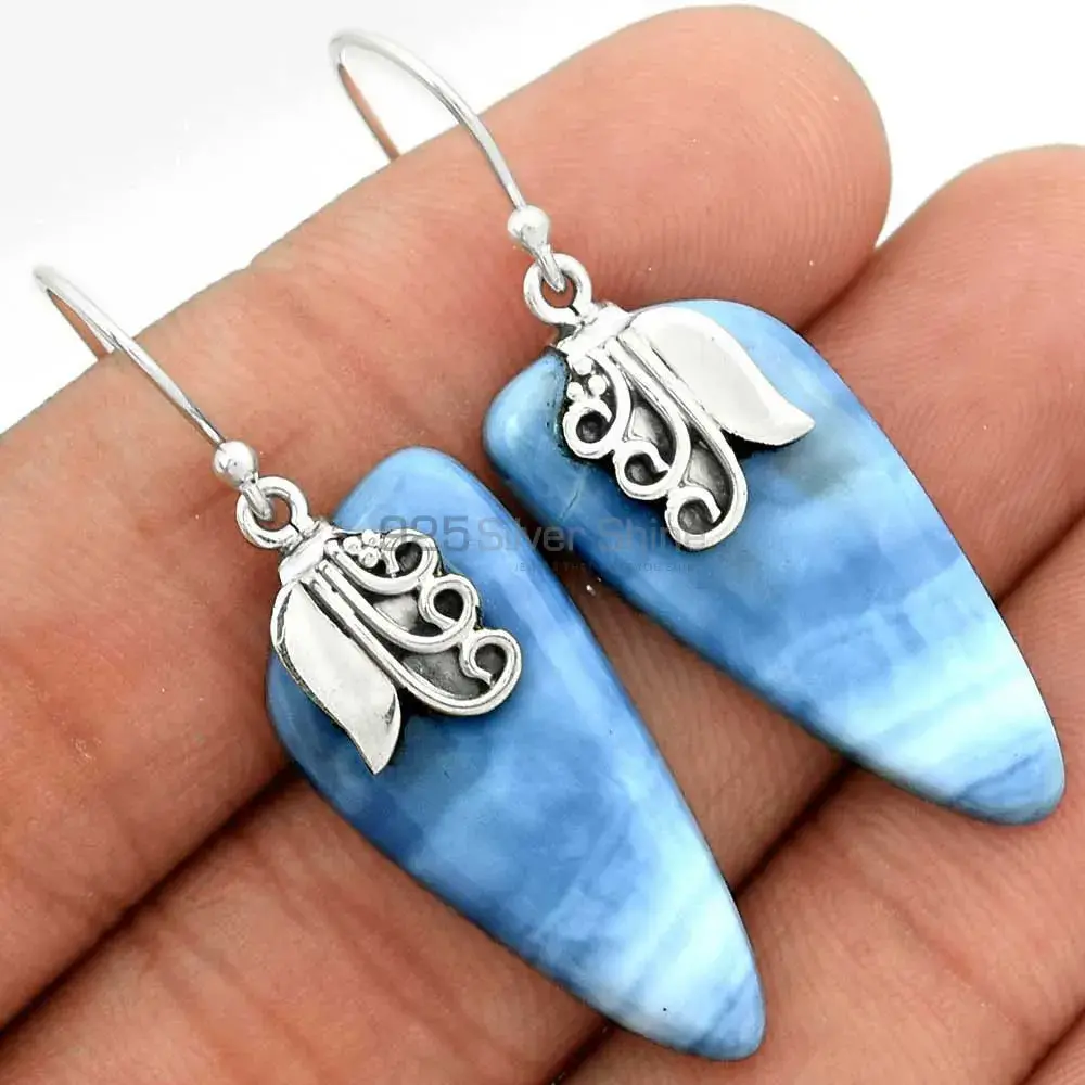 Wholesale 925 Sterling Silver Earrings In Natural Agate Gemstone 925SE2506_0