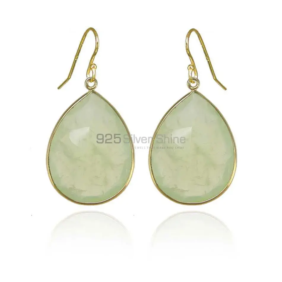 925 Sterling Silver Earrings In Natural Aqua Gemstone 925SE1931_0