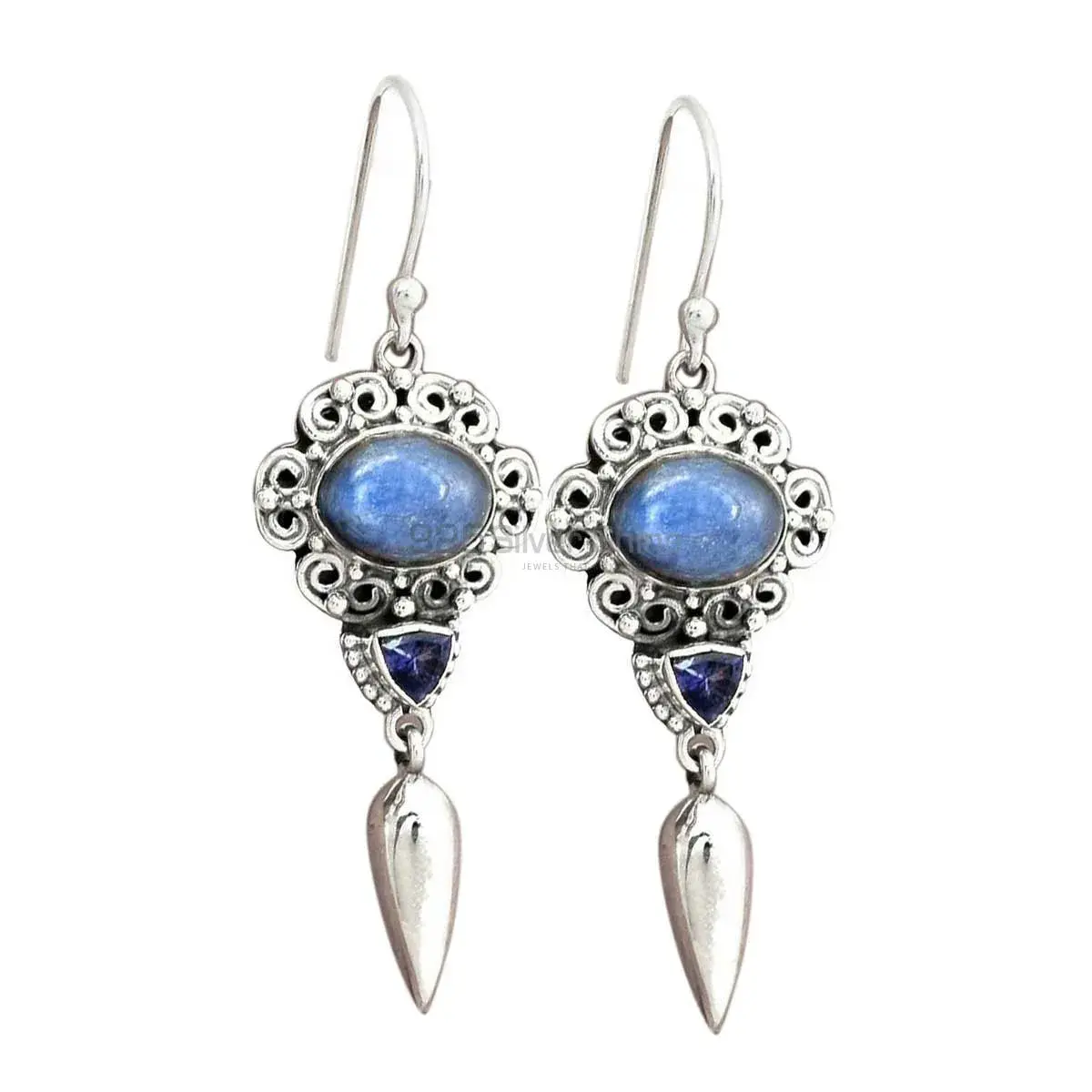 925 Sterling Silver Earrings In Natural Multi Gemstone 925SE2427_0