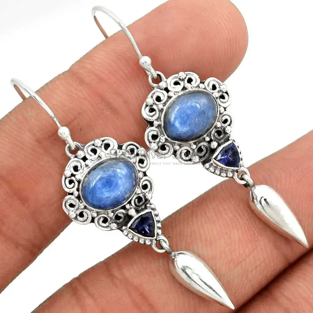 925 Sterling Silver Earrings In Natural Multi Gemstone 925SE2427_1