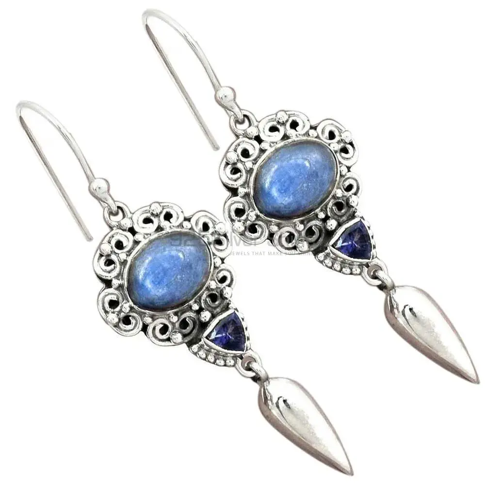925 Sterling Silver Earrings In Natural Multi Gemstone 925SE2427_2