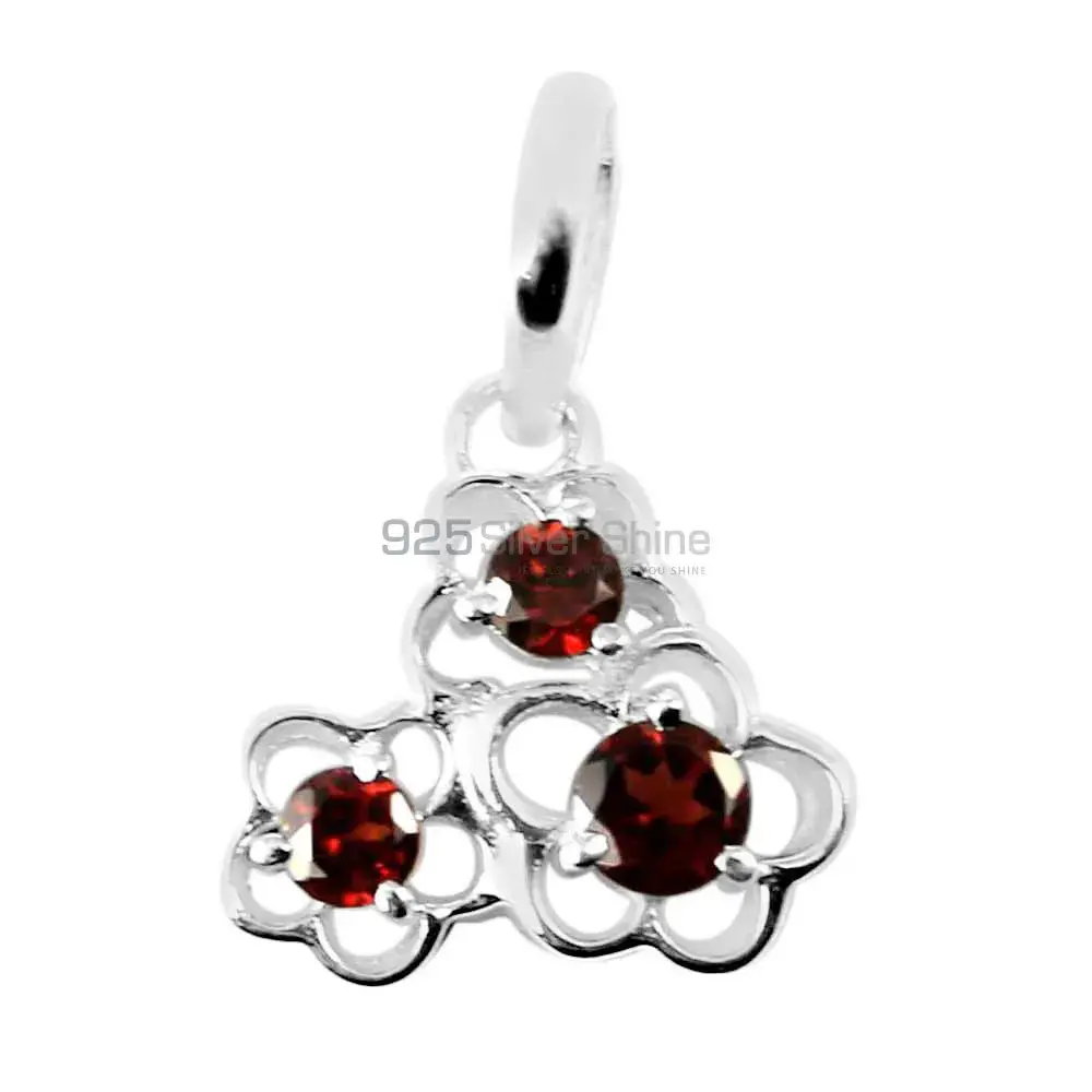 Wholesale 925 Sterling Silver Handmade Pendants In Garnet Gemstone Jewelry 925SP213-4_0