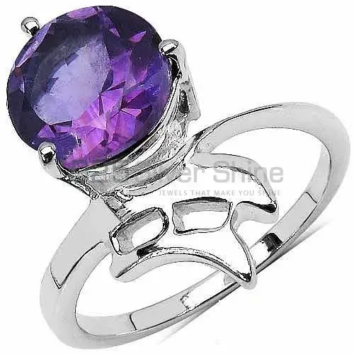 Amethyst Cut Stone Sterling Silver Rings Jewelry 925SR3288