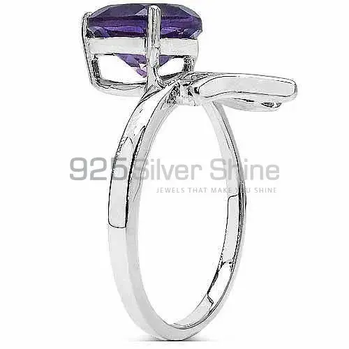 Amethyst Cut Stone Sterling Silver Rings Jewelry 925SR3288_0