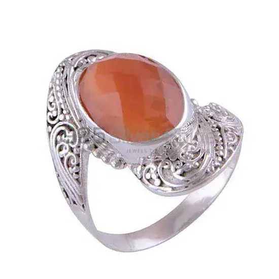 Wholesale 925 Sterling Silver Rings In Genuine Carnelian Gemstone 925SR4113_0