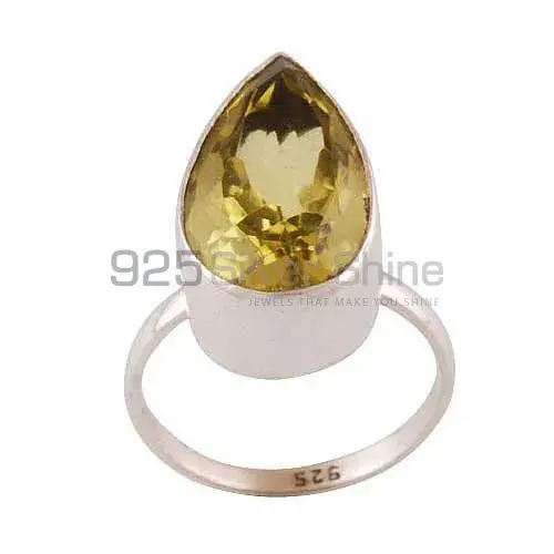 Sterling Silver Anniversary Citrine Rings 925SR3525