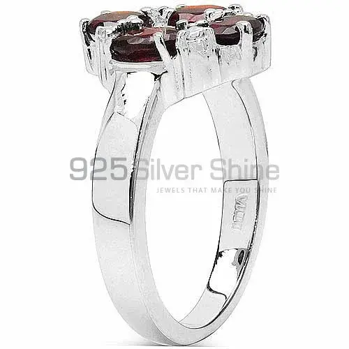Wholesale 925 Sterling Silver Rings In Genuine Garnet Gemstone 925SR3209_0