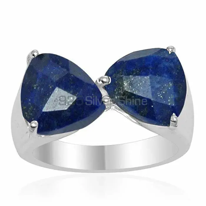 Wholesale 925 Sterling Silver Rings In Genuine Lapis Lazuli Gemstone 925SR1538