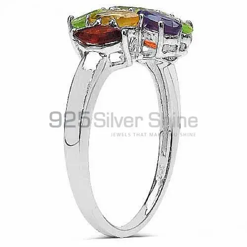 925 Sterling Silver Rings In Genuine Multi Gemstone 925SR3367_1