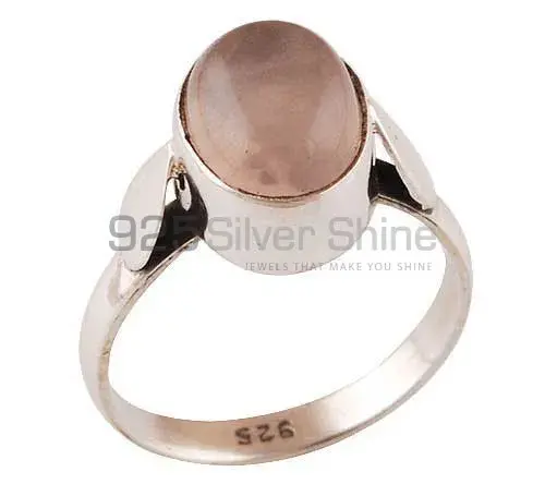 Wholesale 925 Sterling Silver Rings In Genuine Rose Quartz Gemstone 925SR2799