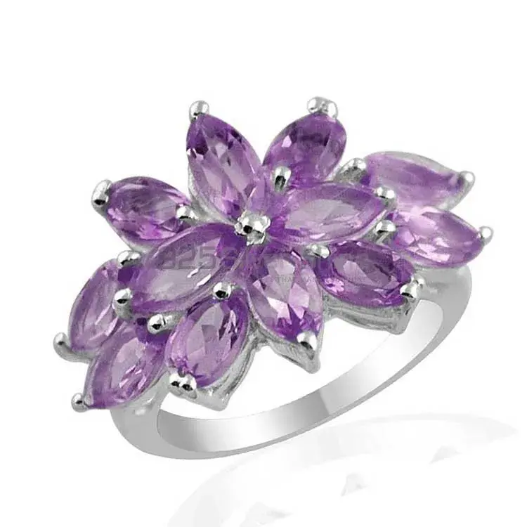 Wholesale 925 Sterling Silver Rings In Natural Amethyst Gemstone 925SR1378_0