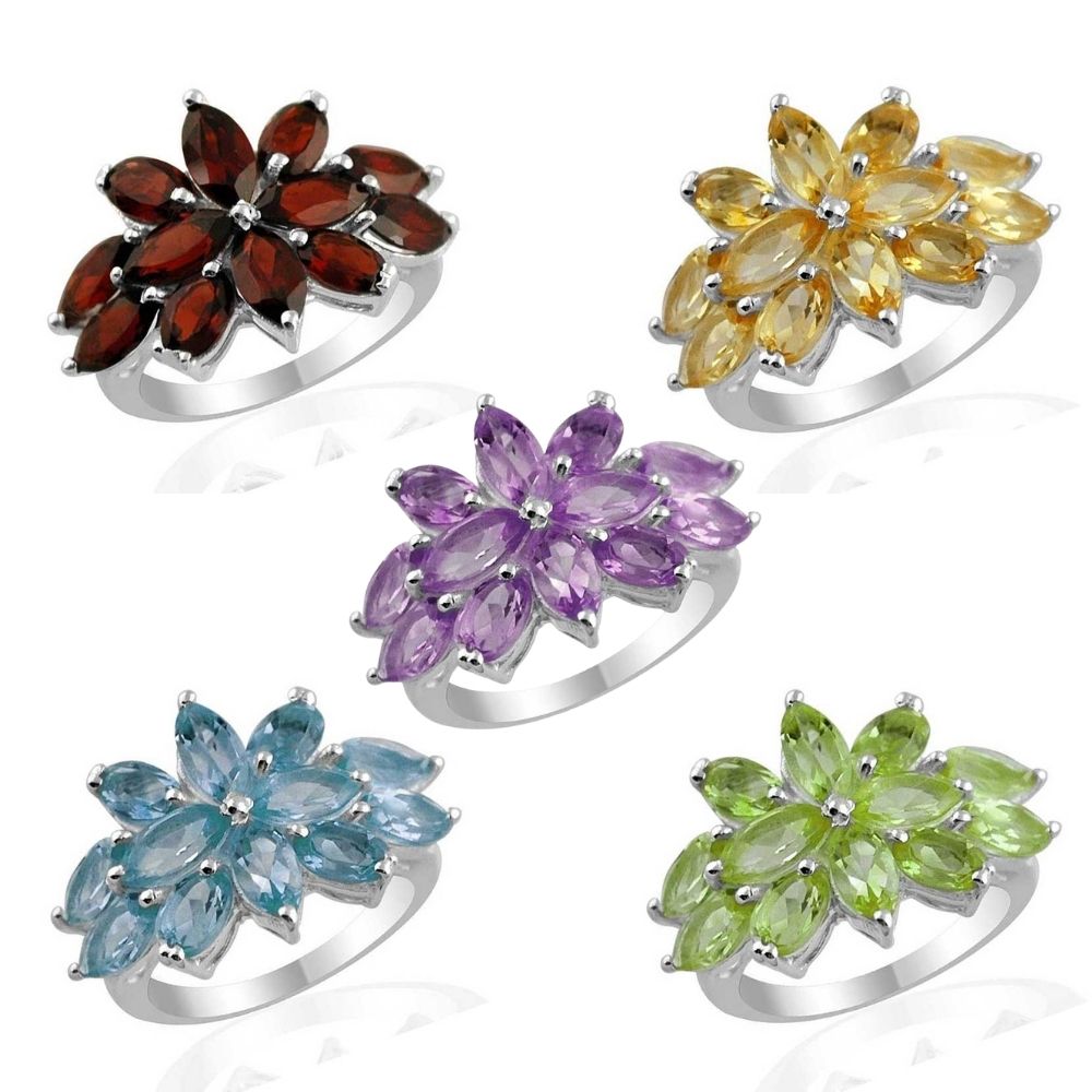 925 Sterling Silver Rings In Natural Amethyst Gemstone 925SR1378_2