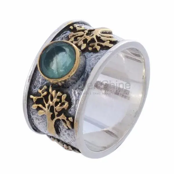 925 Sterling Silver Rings In Natural Blue Topaz Gemstone 925SR3680_0
