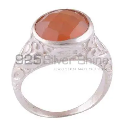 Wholesale 925 Sterling Silver Rings In Natural Carnelian Gemstone 925SR3953