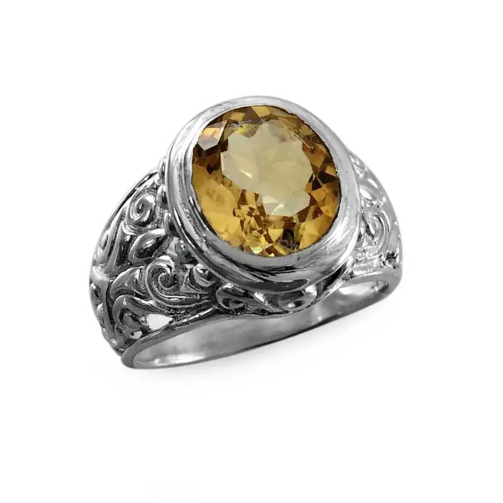 Handmade Design Sterling Silver Citrine Rings 925SR3838