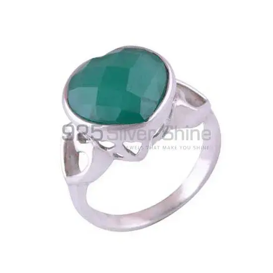 Wholesale 925 Sterling Silver Rings In Natural Green Onyx Gemstone 925SR3523_0