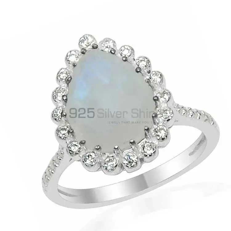 Wholesale 925 Sterling Silver Rings In Natural Rainbow Moonstone 925SR1536_0