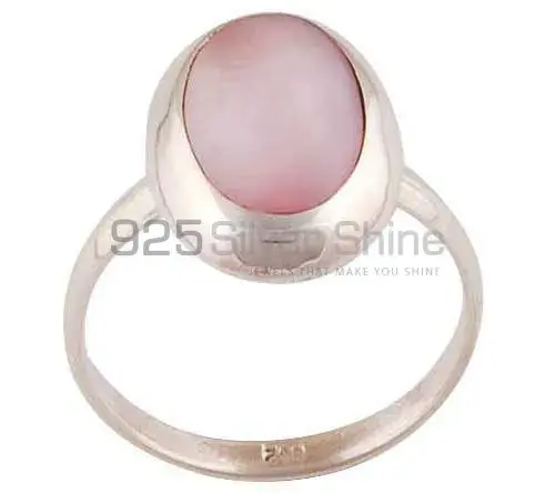 925 Sterling Silver Rings In Natural Rose Quartz Gemstone 925SR2876_0