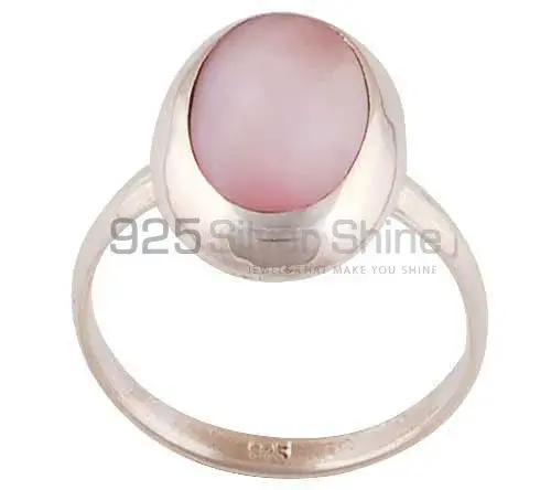 925 Sterling Silver Rings In Natural Rose Quartz Gemstone 925SR2876_1