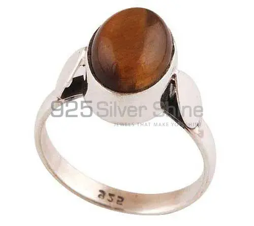 Wholesale 925 Sterling Silver Rings In Natural Tiger's Eye Gemstone 925SR2797_0