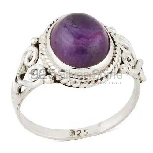 Natural Faceted Amethyst Silver Rings 925SR2956