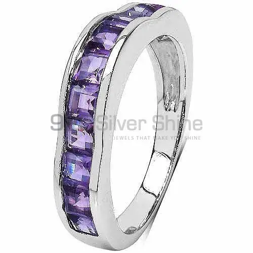 Wholesale 925 Sterling Silver Rings In Semi Precious Amethyst Gemstone 925SR3035_0