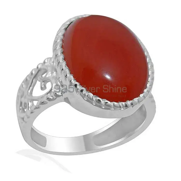 925 Sterling Silver Rings In Semi Precious Carnelian Gemstone 925SR1920_1