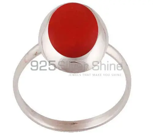 Wholesale 925 Sterling Silver Rings In Semi Precious Carnelian Gemstone 925SR2877