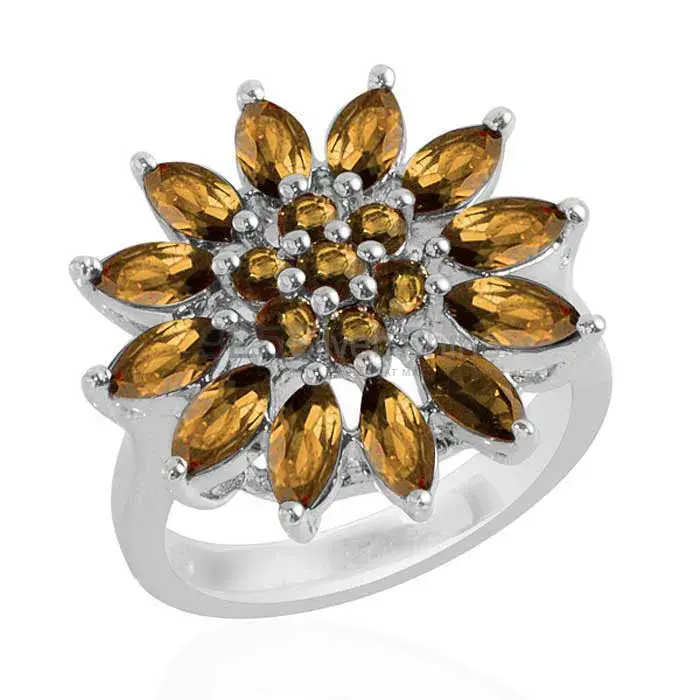 925 Sterling Silver Rings In Semi Precious Citrine Gemstone 925SR1695_0