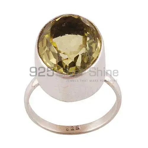 Natural Citrine Cut Stone 925 Silver Rings 925SR3524