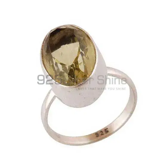 Natural Citrine Cut Stone 925 Silver Rings 925SR3524_1
