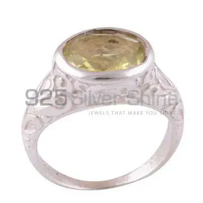 Sterling Silver Citrine Gemstone Engagement Rings 925SR3954