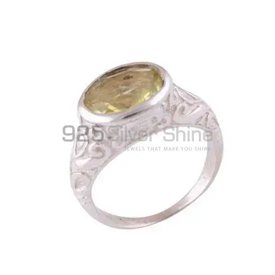 Sterling Silver Citrine Gemstone Engagement Rings 925SR3954_0