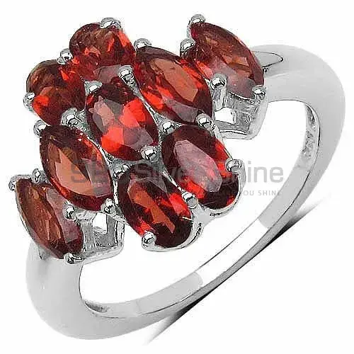 Wholesale 925 Sterling Silver Rings In Semi Precious Garnet Gemstone 925SR3366