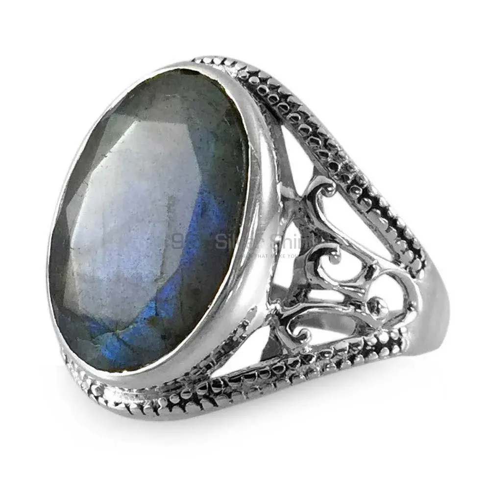 Wholesale 925 Sterling Silver Rings In Semi Precious Labradorite Gemstone 925SR3839