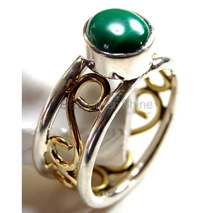 Wholesale 925 Sterling Silver Rings In Semi Precious Malachite Gemstone 925SR3760