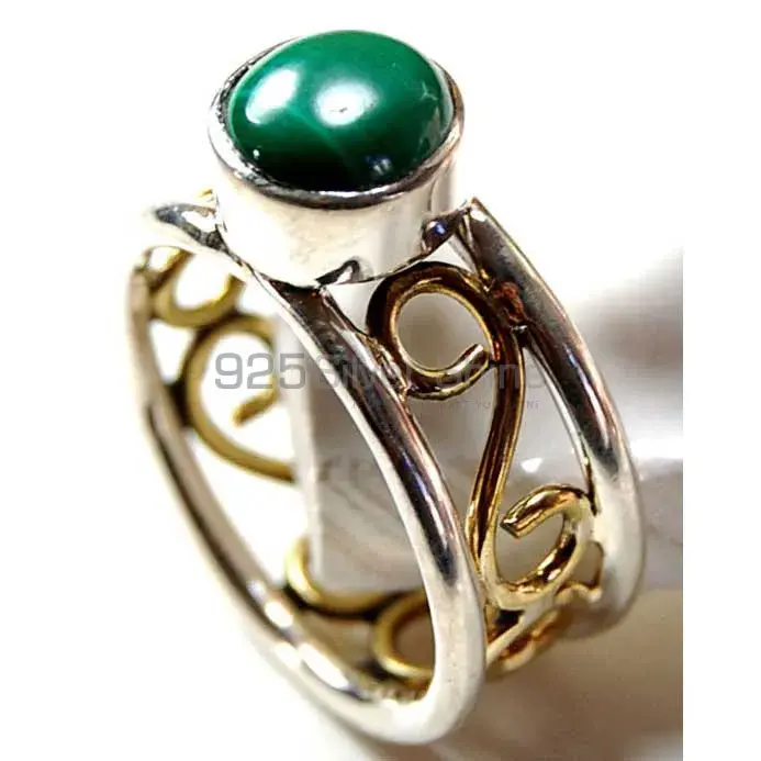 925 Sterling Silver Rings In Semi Precious Malachite Gemstone 925SR3760_0