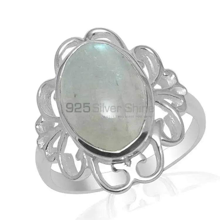 Wholesale 925 Sterling Silver Rings In Semi Precious Rainbow Moonstone 925SR1458_0
