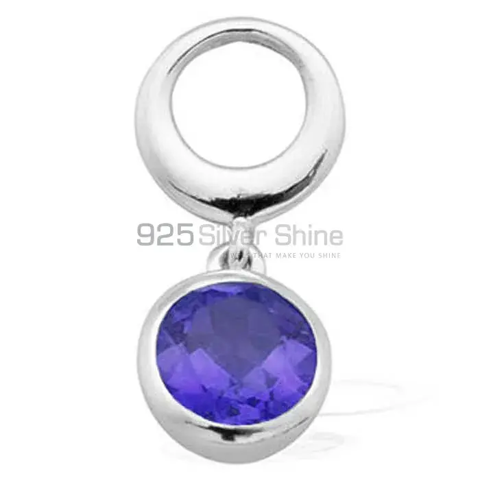 Wholesale Amethyst Gemstone Handmade Pendants In Solid Sterling Silver Jewelry 925SP1602